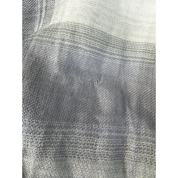 LOFT NWT Blue White Plaid Scarf Coastal Grandma Nautical Summer Lightweight Flaw - Picture 12 of 12